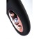 Unrealistic vibrator Waname D-Splash Hail, silicone, black color, 23.8 cm