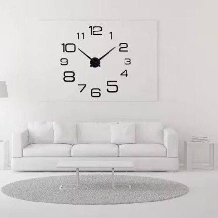 Walls Wall Interior, 3D "Mita", silent, sticker, large, D-120 cm-2