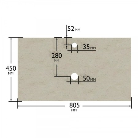 Santa mourning marble counterattack 805x35x450 mm, Lishi color-3
