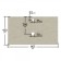 Santa mourning marble counterattack 805x35x450 mm, Lishi color