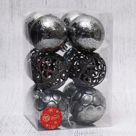 Set of balls plastic D-8 cm, 12 pcs "Avery" mix-1
