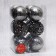 Set of balls plastic D-8 cm, 12 pcs "Avery" mix