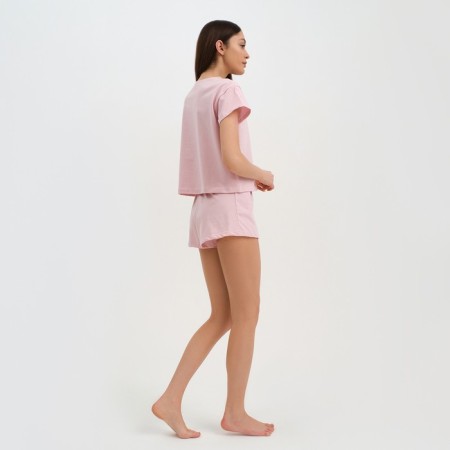 Female pajamas (T-shirt and shorts) KAFTAN "BASIC" size 48-50, pink color-1