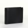 Male purse for magnet, clip for bills, separation for SIM cards, black color