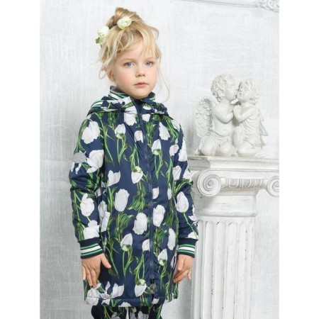 Плащ для девочек, рост 98 см, цвет тёмно-синий-5