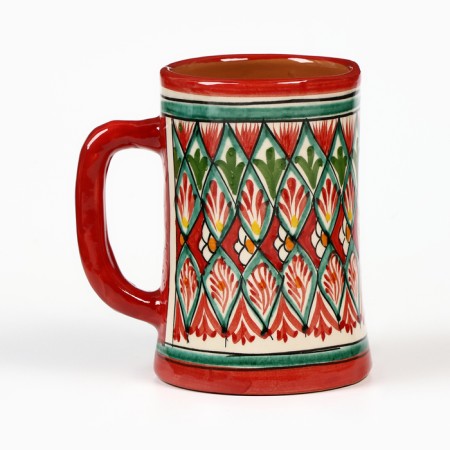 Mug Rishtan ceramics "patterns" 500 ml, red