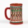 Mug Rishtan ceramics "patterns" 500 ml, red
