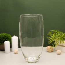 Ваза "Малага" средняя 30х15 см,  3,95л прозрачная