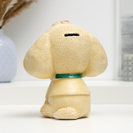 Piggy bank "Pesik" beige, 18x16x10cm-2