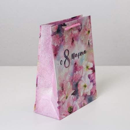 Package Gift Laminated Vertical, Packaging, “From March 8”, MS 18 x 23 x 8 cm-2