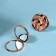 Mirror folding "waves", d = 7.5 cm, color pink gold