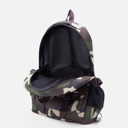 Tourist backpack, 22 l, lightning department, 5 outer pockets, ZFTS, camouflage color/khaki-6