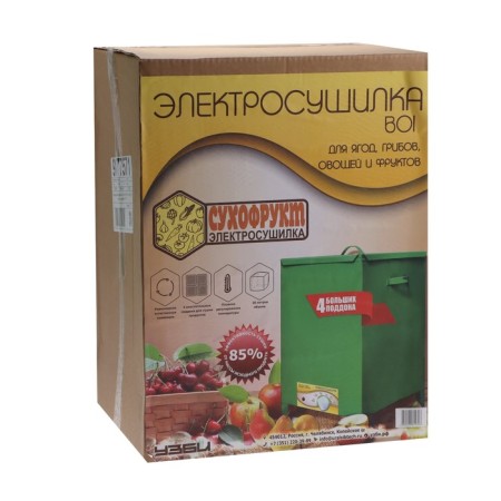 Drywall for vegetables and fruits "dried fruit" B01, 450 watts, 20 l, 4 tiers, green-5
