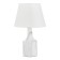 Table lamp "Izel" E14 40W white-gray 22.5x22.5x37 cm Risalux