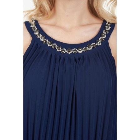 Women's dress, size 48, blue color-7