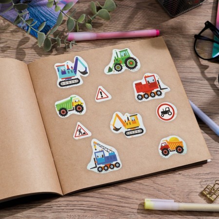 Paper stickers "cars", 11 x 16 cm