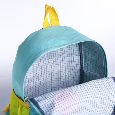 Baby backpack on lightning, turquoise color-4