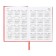 Dated diary 2024, A5, 176 sheets, Attomex.orion, Bumvinyl cover, Lasse, Blok 70 g/m2, Red