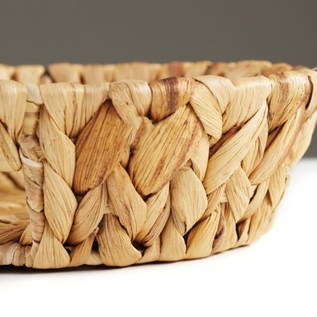 Decorative dish "Golden Kolos", 23 x 7 cm, water hyacinth-2