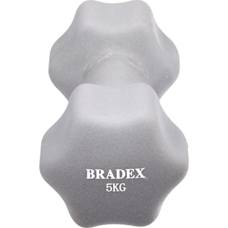 Neoprene dumbbells Bradex SF 0545, gray, 5 kg-1