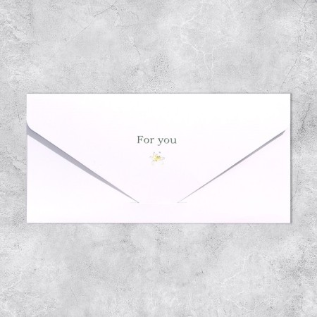 Конверт подарочный For you, софт тач, тиснение, 19 × 9,2 см-1