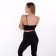 Female leggings, black color, size 46