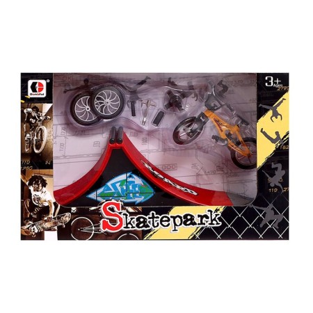 Set Skate Park "Trick: Jump", Fingerbike with a double springboard-8