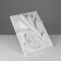Gypsum figure ornament: palm branch, 41.5 x 30.5 x 6 cm