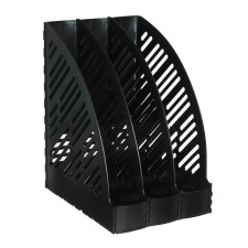 Vertical paper tray, 3 sections, black