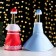 Champagne costume "Santa Claus and Snow Maiden" Blue and Red Color
