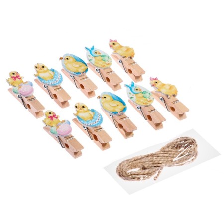 Decorative clothing “Chickens” set 10 pcs., 1.5 × 12 × 14 cm-2