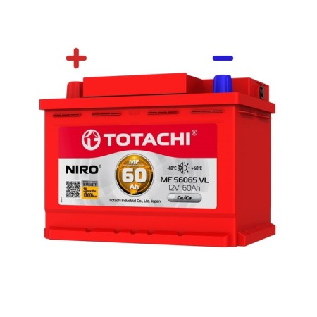The battery Totachi Niro MF 56065 VL, 60 Ah, direct polarity