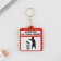 Key keychain "Wooden" Allergies "4.5 x 5 cm