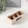 Casket Wood 3 divisions "Print from daisies" 9.6x23.7x7 cm
