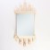 Mirror "Carved Laralger" with a shelf 3 hook, 75 × 40 cm