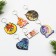 Wooden keychain "New Year", a mix of 6 pieces