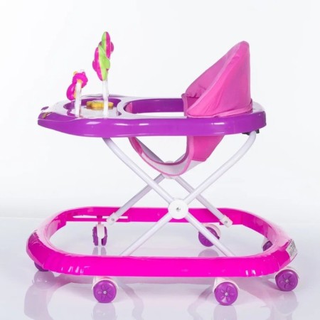 Walks Jolly Ride BW110, 7 wheels, with sound effects, plastic wheels, purple color-1