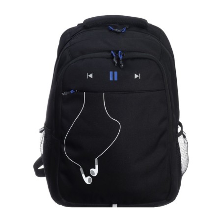 Youth backpack 42 x 31 x 22 cm, Grizzly, ergonomic back, laptop department, black-2