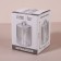 Organizer for storing cotton sticks, with a lid, 7 × 11.5 cm, in a cardboard box, the color is transparent
