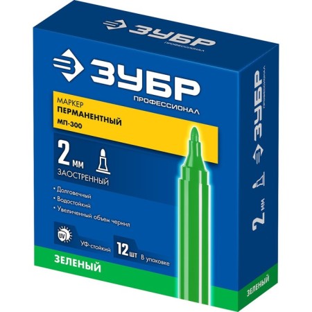 Building bison MP-300 06322-4, permanent, pointed, 2 mm, green-2