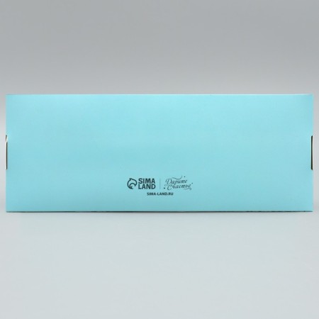 Box for confectionery products with the Window "New Year", 26 x 10 x 8 cm, New Year-4