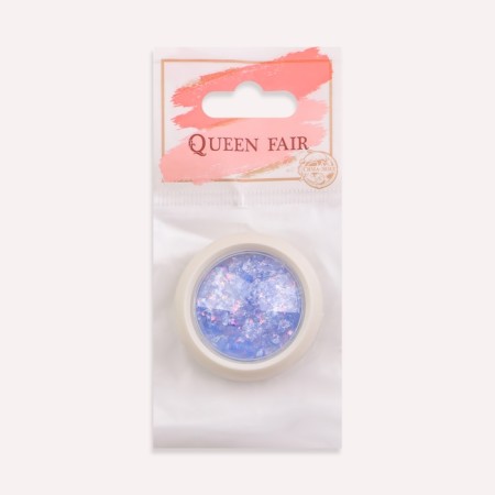 Opal powder for decor, in a jar, blue color-7