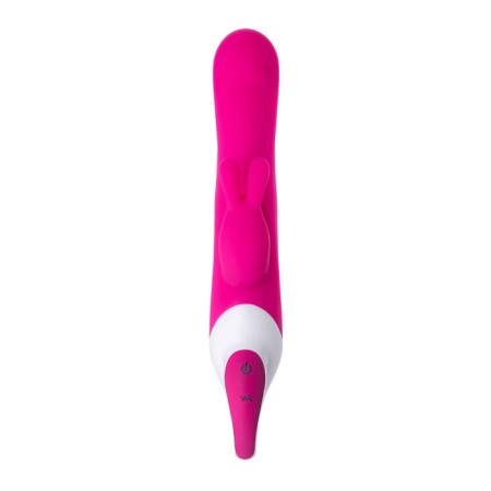 A vibrator with a clitoral stimulant Jos Elly, heated, pink, 21.5 cm-1