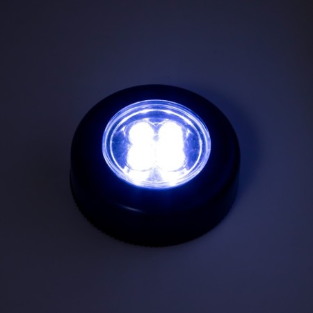 Night Pushlite "Circle" 4 diodes, 3AAA Black 2.5x6.5x6.5 cm Risalux-3