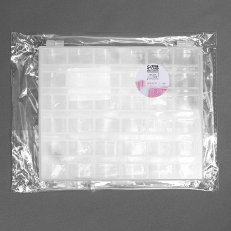 Organizer for threads, 36 rumps, 14.5 × 12 × 2.5 cm, the color is transparent-2