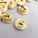 Set of decor for creativity "Bells Gold" set 24 pcs 0.8x1.5x1.5 cm