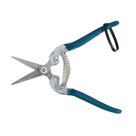 Garden scissors, 7 "(18 cm), with metal pens, rubberized handle, Greengo-12
