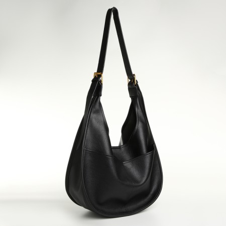 Women's bag on magnet Textura, average size, black color-4