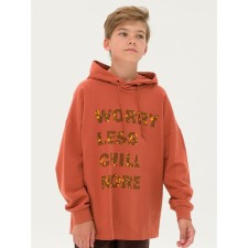 Sweatshirt for boys, height 158 ​​cm, copper color