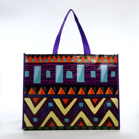 The bag is economic on the button, the color of purple/multi -colored-1